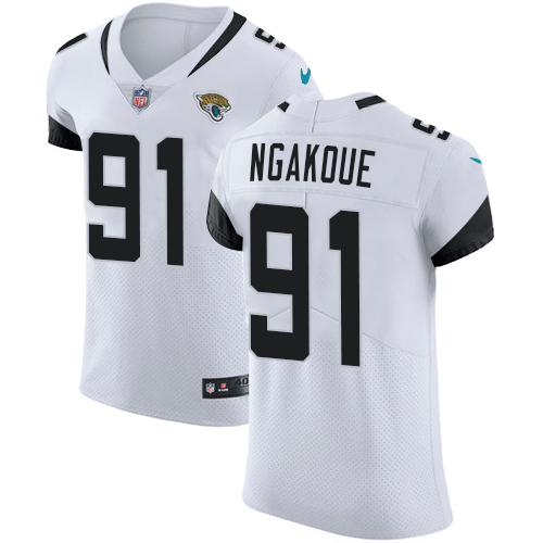 Nike Jaguars #91 Yannick Ngakoue White Men's Stitched NFL Vapor Untouchable Elite Jersey